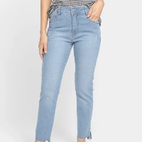 Calça Jeans Skinny Morena Rosa Cintura Alta Feminina