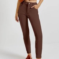 Calça Skinny Hering Cintura Alta Em Sarja Feminina