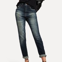 CALÇA JEANS AZUL REVERSA SKINNY HIGH