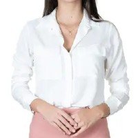 Camisa Feminina Viscolinho Manga Longa Coleção - Madame