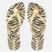 Chinelo De Dedo Animal Print Tiras