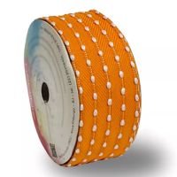 Fita Decorada Pompom Laços Sinimbu 1937 38mm 10 Metros Cor Laranja