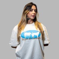 CAMISETA OVERSIZED OLÁ OFFWHITE