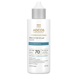 Protetor Solar Facial Adcos Fluid Shield Protection Fps 70  - Incolor 40Ml