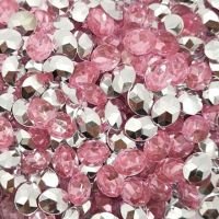 Strass 8x10mm Oval Rosa Transparente 500un Artesanato Biju