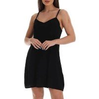 Vestido Alcinha Curto Frimodas Básico Verão - Preto