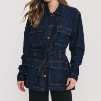 Jaqueta Jeans Basica Gola Removivel - Jeans