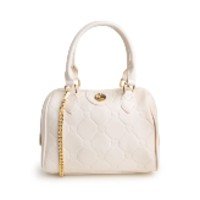 Bolsa Doctor Bag Nude Nata com Alça de Mão e Corrente de Ombro MILASO_2 Bra