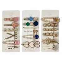 Kit Luxo 18 Pçs Presilha Grampo Cabelo Feminino Moda