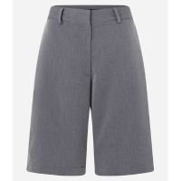 Bermuda Alfaiataria Mescla com Bolso Faca Cinza