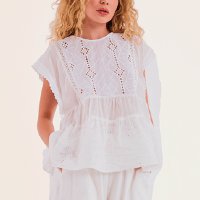 Blusa laise verona nav off-white