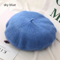 Boina De Outono RAINBOWE Gorro Francês Chapéu Liso