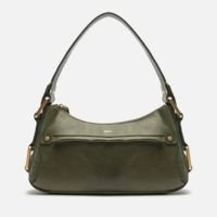 Bolsa Tiracolo Verde Couro Gretha Média