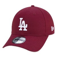 LOS ANGELES DODGERS ABA CURVA VINHO STRAPBACK VERMELHO ESC