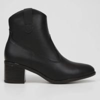 Bota Country Beira Rio Cano Médio Feminino - Preto