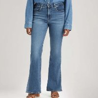 Calça Jeans Levi\'s® 726 High Rise Flare Lavagem Média