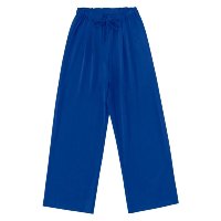 Calça De Viscose Rajada Feminina Endless Azul