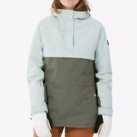 Casaco Feminino de Ski meio-fecho SNB 100