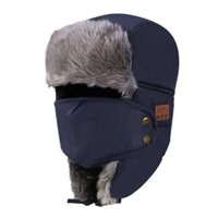 Chapéu à prova de vento Bluetooth Winter Trapper Ushanka Wokex Navy Bl