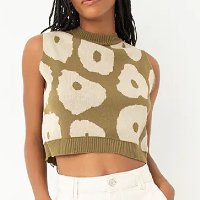 cropped de tricot rosa verde clarisse romeiro verde