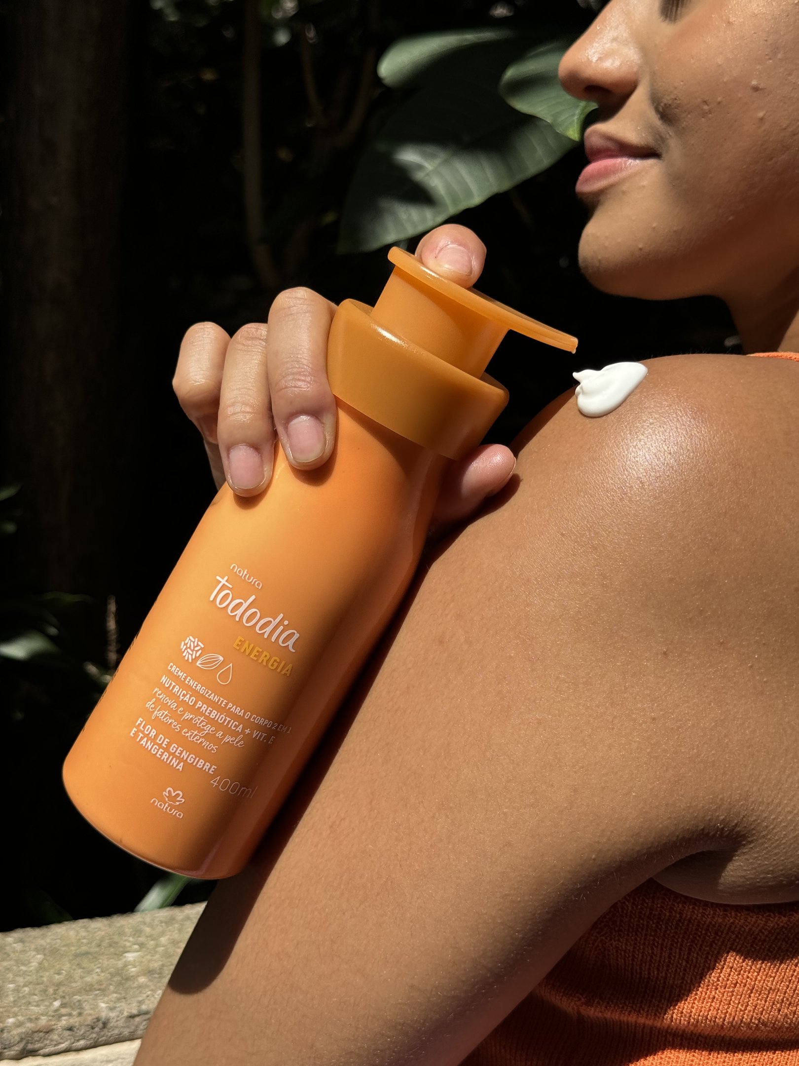 hidratante corporal 2 em 1 da linha natura tododia energia