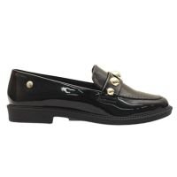 Sapato Mocassim Bold Verniz Alure Dayane Magalhães - Preto