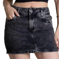 Saia Jeans Sawary Feminina