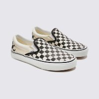 Tênis Slip-On Checkerboard Black White