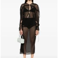 Vestido midi Bias Concave