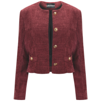 Casaqueto Manga Longa Flor De Lis Vermelho Nai