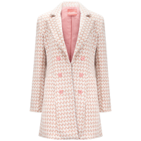 Casaco Solto Manga Longa Flor de Lis Off/bege