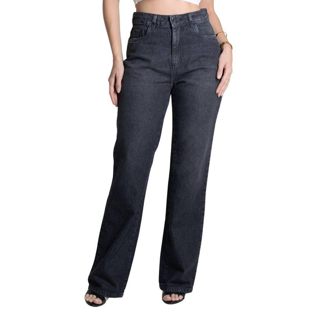 Calça Jeans Sawary Reta - 279377 - Preto 38 - Preto