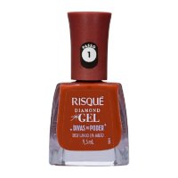 Esmalte Marrom Risqué Diamond Gel Divas No Poder Desfilando Em Milão Cremos