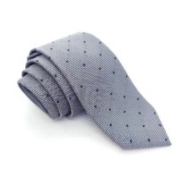 Gravata de Jacquard Cinza