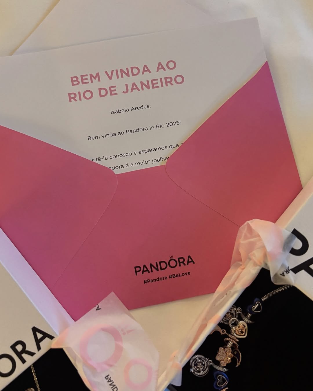 Convite rosa para evento