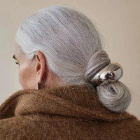 Exagero chapeamento metal hairloop acessórios de cabelo de aço inoxidável c