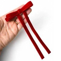 Laço de Cabelo Adulto e Infantil Presilha Veludo Kit 3 un