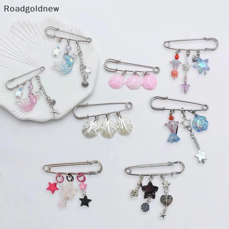 RGN Y2k Gótico Doce Frisado Broche Elegante Clipe De Papel Lapela Pino Five