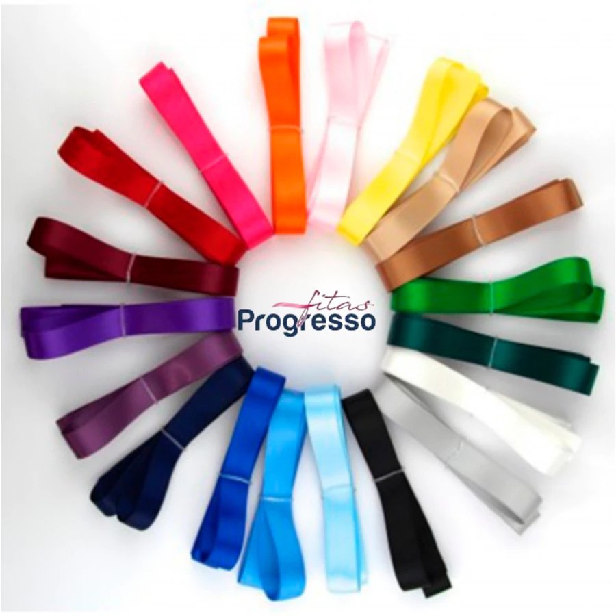 Fita Cetim Nº1 - 7 mm Progresso - 10 METROS