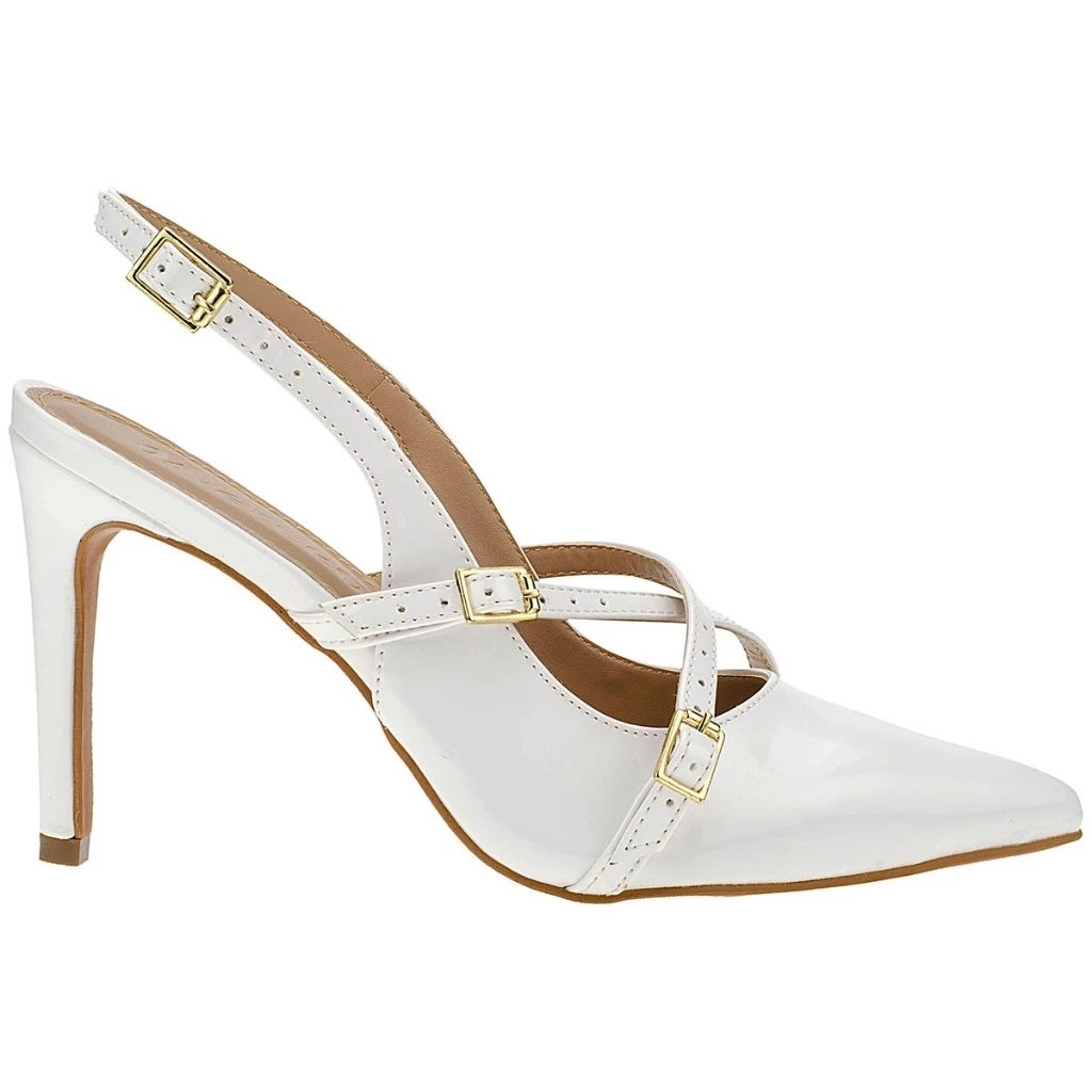 Scarpin Feminino Salto Fino Slingback Shekinah By Mercedita Premium Confort