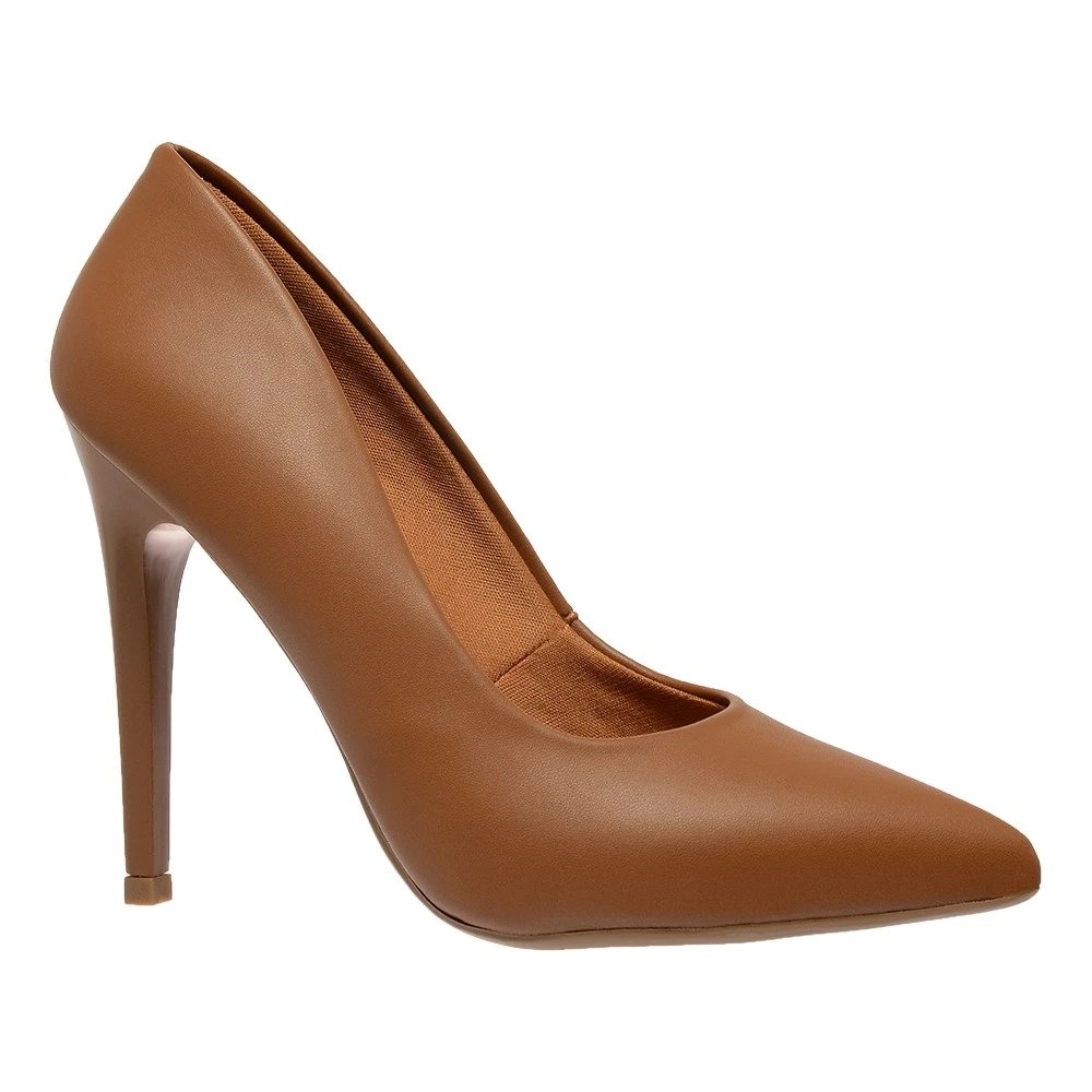 Scarpin Gi Paiva Napa Salto Alto Bico Fino Confortável Até numeração 42