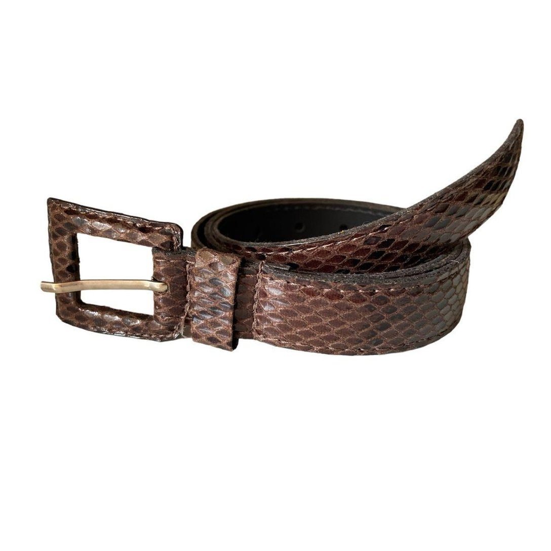 Cinto Feminino Fino Casual Cobra Café - Café