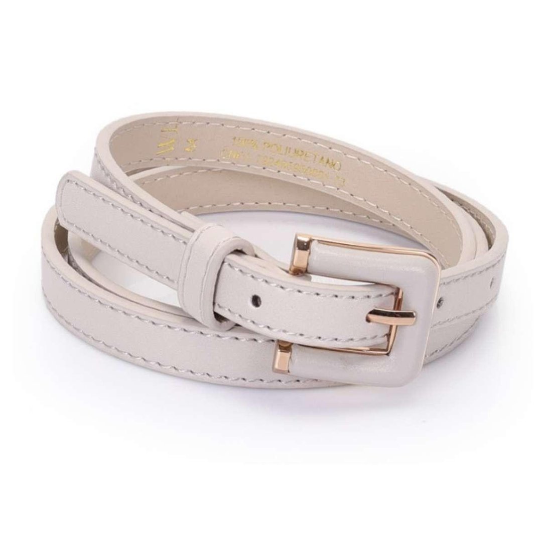 Cinto Wj com Fivela Encapada - Feminina - Off White