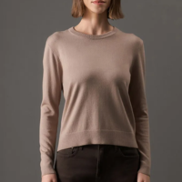 Tricot Feminino Cashmere Calvin Klein Jeans Caqui Medio