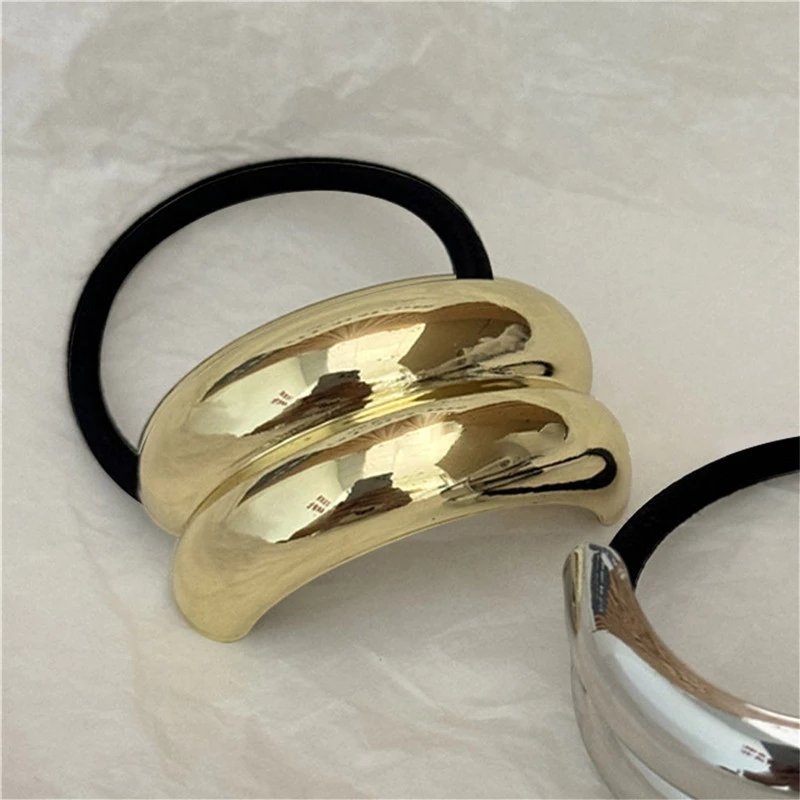 2024 Novas Bandas De Cabelo De Metal Elásticas Scrunchies Ferramentas Para