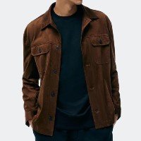 Jaqueta Hering Em Suede Leve Masculina - Marrom