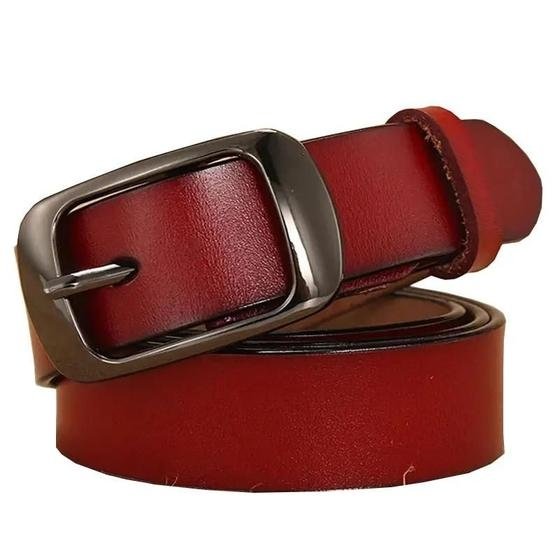 Cinto Feminino Luxo com Fivela de Agulha - Estilo Coreano para Calças