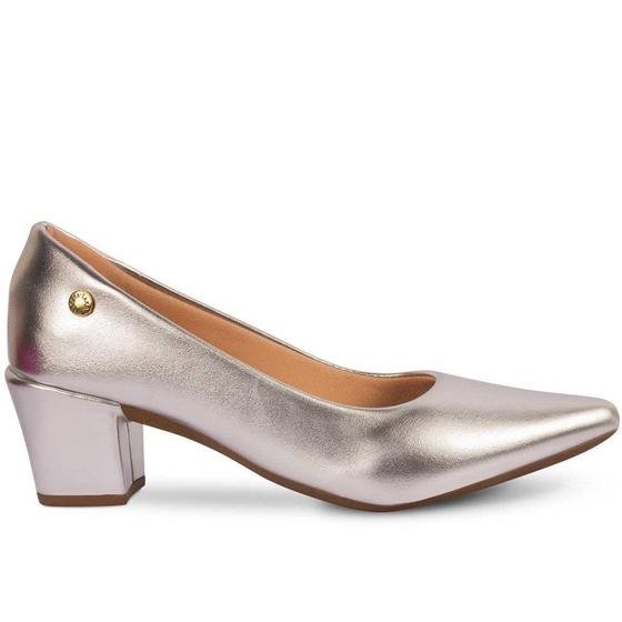 Scarpin Feminino Salto Grosso Metalizado - UseTakata