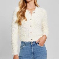 Cardigan Tricot Pelinhos Off White - Off White