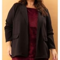 Marguerite - Blazer Preto em Neoprene
